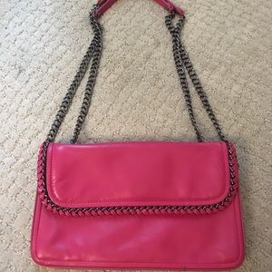 Henri Bendel hot pink crossbody bag